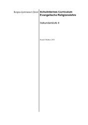 Curriculum Evangelische Religionslehre S2